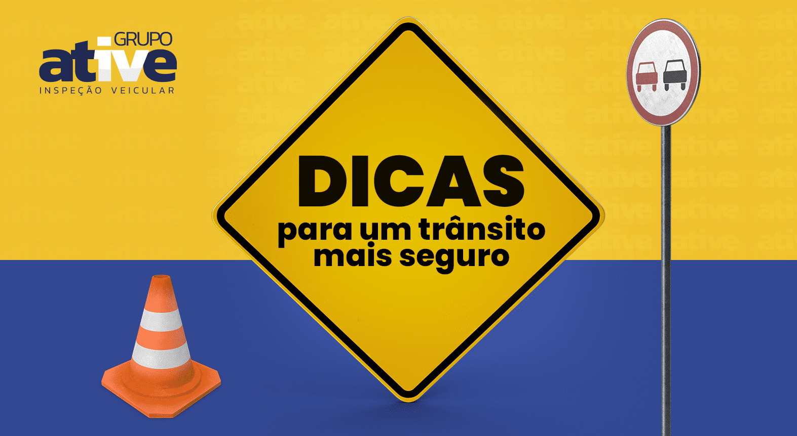 <p>Tornar o trânsito mais seguro é responsabilidade de todos, afinal a maioria dos acidentes são causados por imprudência dos próprios condutores. Não existe uma fórmula que transforme o trânsito, porém, é tudo questão de harmonia entre os veículos e pedestres. Se cada um fizer a sua parte e começar a adotar bons hábitos, os acidentes podem diminuir! <br />
Além de respeitar a legislação de trânsito, é preciso saber que uma direção segura passa por muitas outras regras que estão além do Código de Trânsito Brasileiro. Conheça algumas dicas de boas práticas para condutores:</p>

<p>✓  Cuidar do veículo - fazer a correta manutenção do veículo para que não haja problemas mecânicos é uma boa contribuição para evitar colisões e panes mecânicas. <br />
Um problema inesperado pode fazer com que algum componente essencial, como freios ou direção, não funcione corretamente em um momento crítico, causando acidentes. Com as manutenções preventivas em dia, esse risco é muito menor!<br />
✓ Respeitar a sinalização - sinalização de trânsito não está lá à toa. Cada placa e sinal colocado nas vias tem a função de evitar desentendimentos e situações perigosas.<br />
Respeitar a sinalização é uma prática fundamental para garantir a segurança no trânsito! Assim, respeitar os sinais de proibição de ultrapassagem, conversões proibidas, espaços preferenciais, entre outros, é essencial para diminuir os riscos para si e para os outros!</p>

<p>Nós, do grupo Ative, apoiamos a ideia de um trânsito mais seguro e torcemos para que estas dicas saiam do papel e realmente façam parte da vida de nossos clientes! Continue seguindo nossas redes sociais, seguiremos dando dicas de como o trânsito pode ser um lugar mais seguro!!<br />
 </p>
