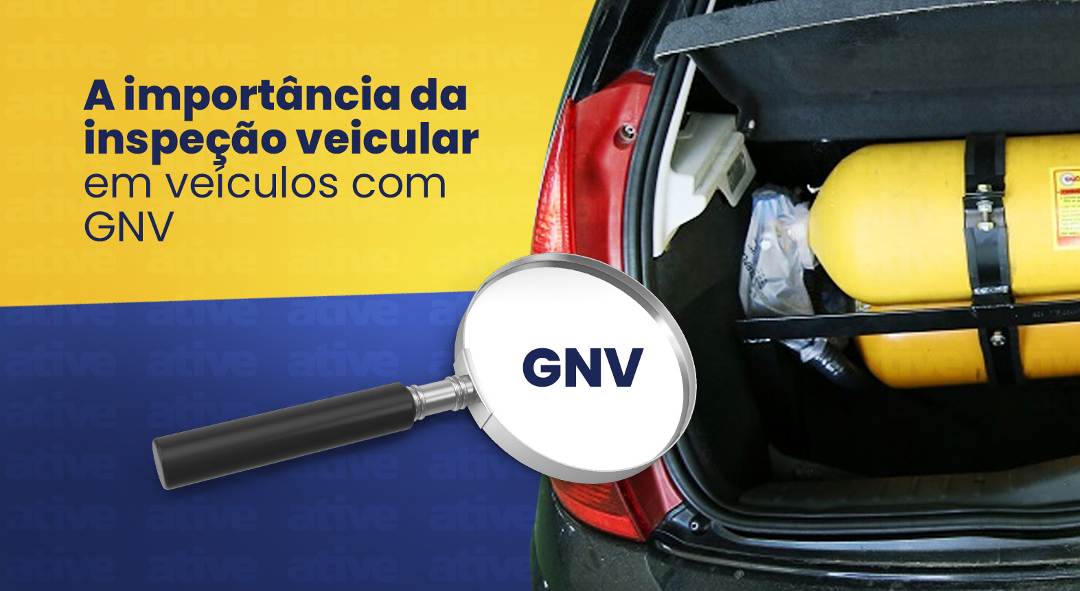 <p>Instalar kit de gás natural veicular (GNV) é uma alternativa para muitos que querem reduzir os gastos com combustível, mas é necessário cuidado para evitar acidentes, especialmente no que se refere à instalação e à manutenção do equipamento. Conforme Resolução 292 e Portarias 49 e 122 do INMETRO, todo veiculo que possui sistema instalado para utilização de GNV deve ser submetido anualmente a inspeção. <br />
Para o veiculo aprovado é gerado um certificado de segurança veicular (CSV) e um selo GNV, válidos por um ano. Na inspeção são verificados diversos itens de segurança: iluminação, sinalização, suspensão, freios, equipamentos obrigatórios e proibidos, além é claro, dos componentes do sistema GNV, análise de gases e em alguns casos até de ruído (na primeira inspeção). A maior parte da inspeção é mecanizada, o que minimiza erros e garante  credibilidade ao processo. Mais que evitar multas e aborrecimentos, a inspeção veicular garante a segurança de quem opta por esse sistema. </p>

<p>Conte com o #Grupo Ative para realizar esse serviço e ande tranquilo, com a certeza de uma inspeção bem feita, que garante a total segurança e eficiência do veículo.</p>

<p>🔹O Grupo Ative realiza a inspeção inicial e periódica do GNV.</p>
